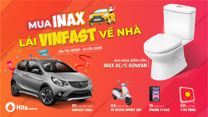 Mua Inax, lái Vinfast về nhà