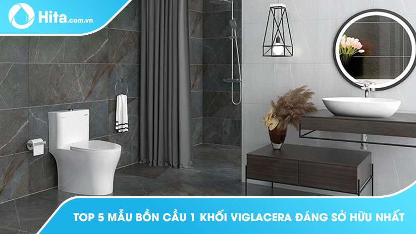 TOP 5 mẫu bồn cầu 1 khối Viglacera đáng sở hữu nhất hiện nay