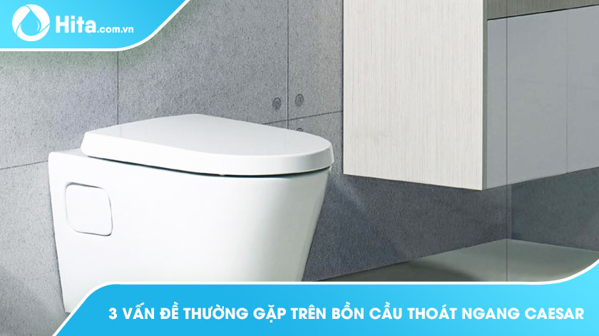 Bồn cầu thoát ngang Caesar - 3 vấn đề thường gặp, cách khắc phục