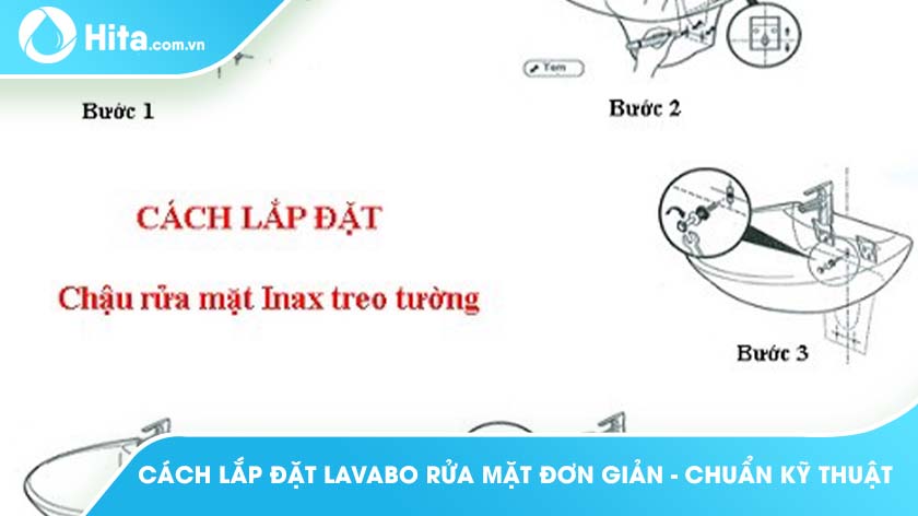 Cách lắp đặt chậu rửa lavabo INAX đúng kỹ thuật, đơn giản