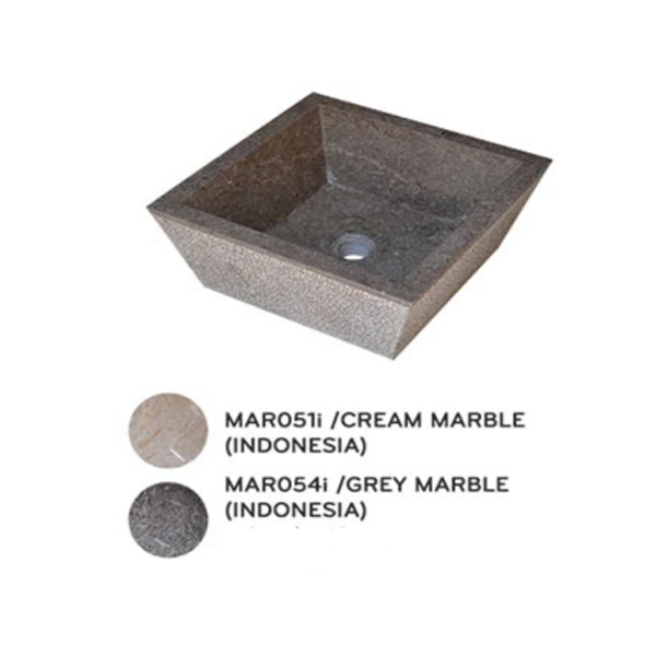 Lavabo Kanly đá marble tự nhiên MAR051i