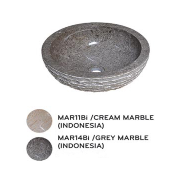 Lavabo Kanly đá marble tự nhiên MAR11Bi